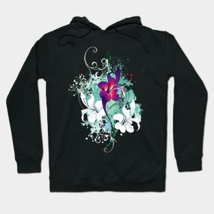 Purple flower ( Abstract flower ) Hoodie